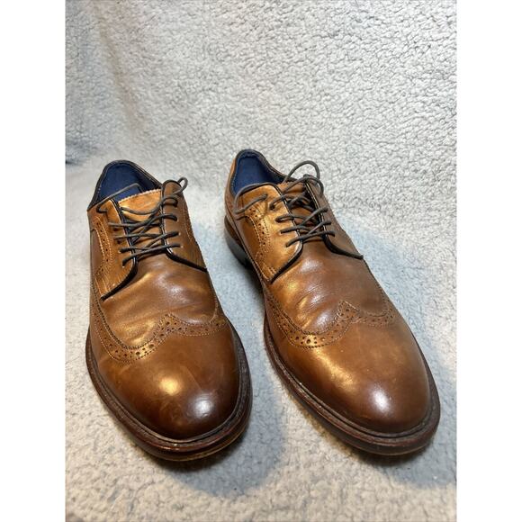 Aston Grey Collection Lovorwen Brown Wingtip Oxfords 11.5 - Picture 3 of 16
